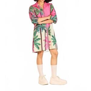 NEW MAUDE VIVANTE ava dress in pink tropics